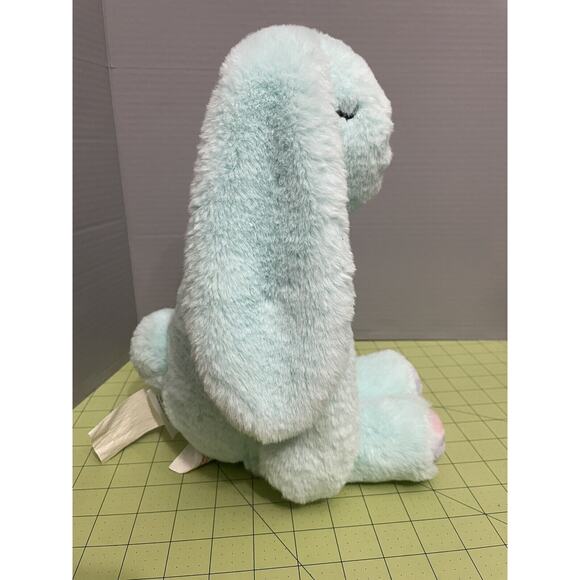 Hip & Hop Bunny Rabbit Plush Long Eared Mint Green Strips Stuffed Animal Soft - Picture 4 of 10